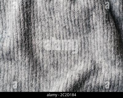 Gray sweater fabric texture Stock Photo
