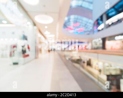 Shopping mall blur background Stock Photo