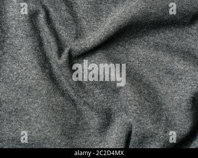 Gray cotton jersey fabric texture Stock Photo