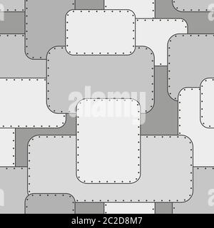 metal sheets with rivets Stock Vector