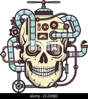 Steampunk Skull Stock Vector