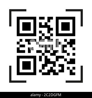 qr code for smart phone Stock Vector