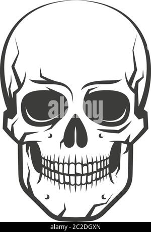 Zombie head or face ink sketch. Walking dead hand drawing vector ...