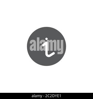 Information vector icon symbol isolated on white background Stock Vector