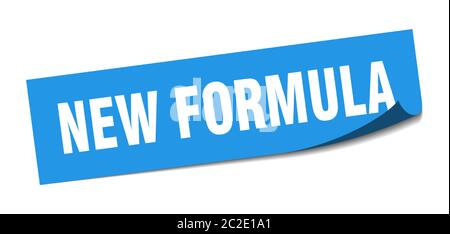 new formula sticker. new formula square isolated sign. new formula label Stock Vector