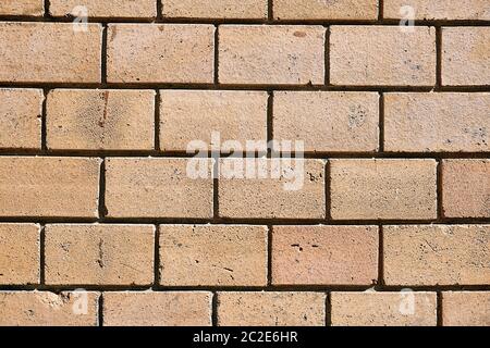 Background from brown clinker bricks Stock Photo