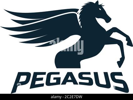 pegasus logo for your business, vector illustration Stock Vector