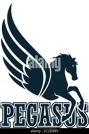 pegasus logo for your business, vector illustration Stock Vector