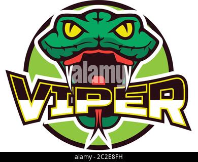 snake logo for your business, vector illustration Stock Vector