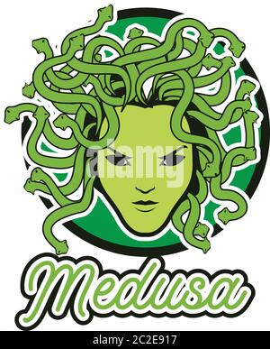 Vector Medusa Snake Hair Good Use Stock Vector (Royalty Free