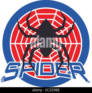 spider logo for your business, vector illustration Stock Vector