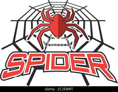 spider logo for your business, vector illustration Stock Vector