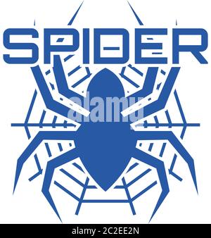 spider logo for your business, vector illustration Stock Vector