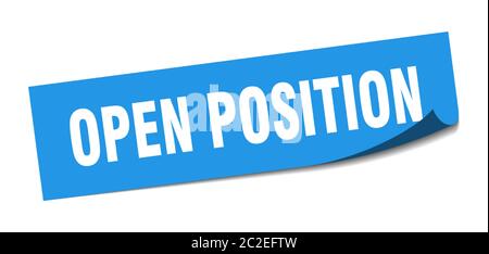 open position sticker. open position square isolated sign. open ...