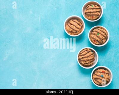 eatable raw monster cookie dough Stock Photo