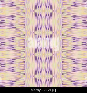 Marble paper tribal ikat background. Seamless pattern with vertical broken stripe woven diamond. Bleached gradient resist lilac purple yellow. Dip Stock Vector