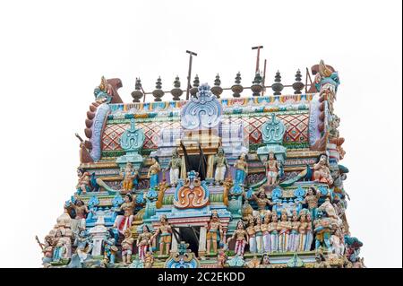 Colombo, Sri Lanka - July 2011: Temple of Sri Kailasanathan Swami Devasthanam Kovil Stock Photo