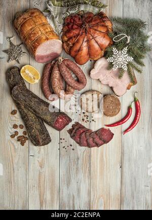 Ham And Vegetables Stock Photo