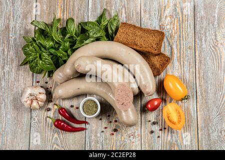 Ham And Vegetables Stock Photo