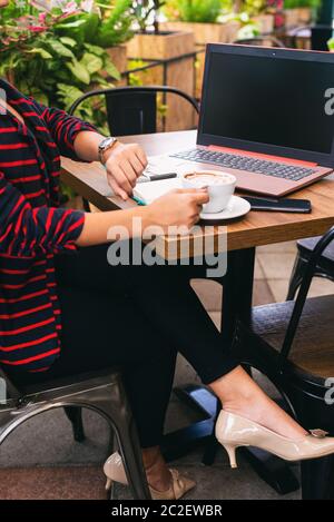 It's time to work, remotely. Concept of new jobs Stock Photo