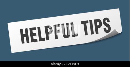 helpful tips sticker. helpful tips square isolated sign. helpful tips label Stock Vector