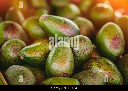 Ripe avocados at Farmer's market Stock Photo