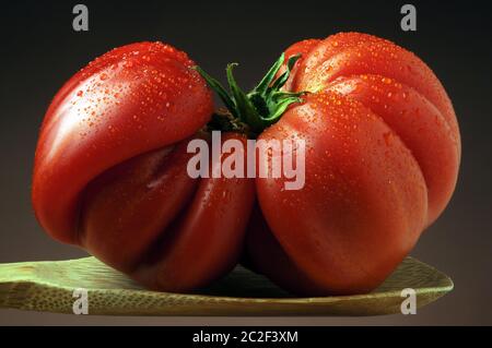 Fresh Beefsteak tomato Stock Photo
