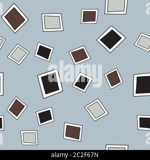 paint pans scattered on gray background repeat vector pattern surface design Stock Vector