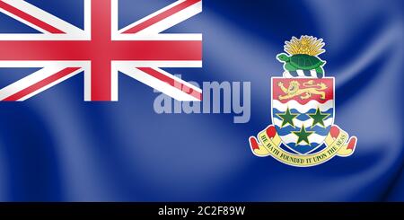 Cayman Islands Flag - Realistic Waving Fabric Flag Stock Photo - Alamy