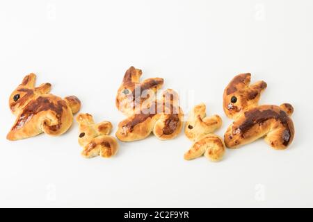 four easter bunnies Stock Photo