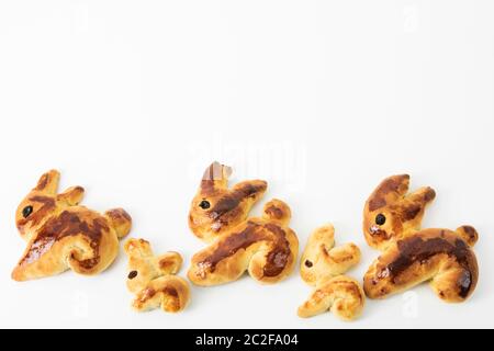 four easter bunnies Stock Photo