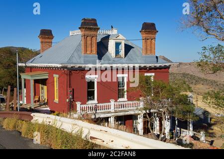 Chollar Mansion in Virginia City, Nevada, USA Stock Photo