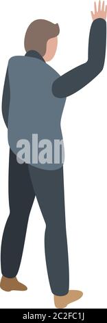 Privacy personal guard icon, isometric style Stock Vector
