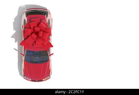 3D car wrapped under a sheet and big red bow Stock Photo by ©Kagenmi  99602846