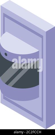 Agency personal guard icon, isometric style Stock Vector