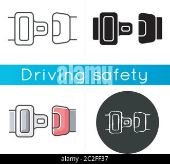 Seat belt icon Stock Vector