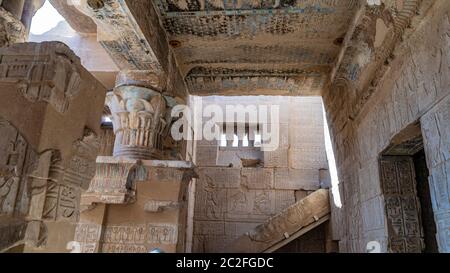 Luxor, Egypt: Deir el-Medina, is an ancient Egyptian village which was home to the artisans who worked on the tombs in the Valley of the Kings during Stock Photo