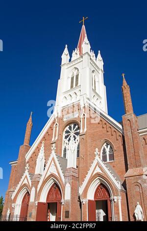 St. Mary's in the Mountains Catholic Church, Virginia City, Nevada, USA Stock Photo