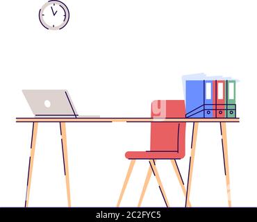 Corporate management semi flat RGB color vector illustration Stock Vector