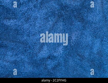 textured background from blue suede close up Stock Photo
