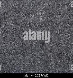 textured square background from black leather close up Stock Photo