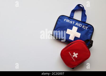 Buying an empty first aid kit, cabinet, pouch or backpack is a great way to customize your first aid supplies to meet your special requirements. Stock Photo