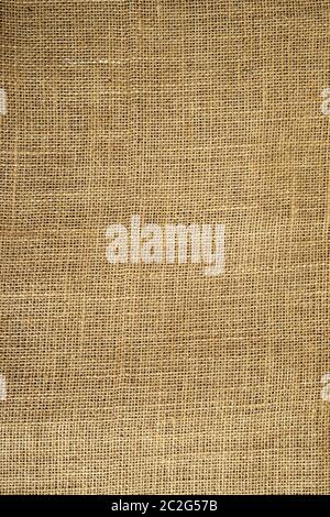 vintage textured background of coarse burlap Stock Photo