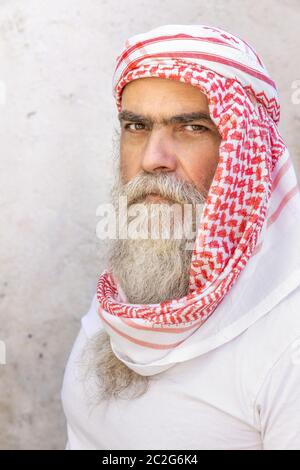 traditional arab man portrait Stock Photo