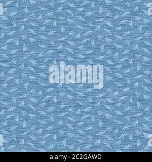 Dark blue denim marl seamless pattern jeans Vector Image