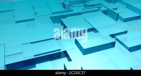 Cloud Technologies and Integrated System as a Concept Stock Photo