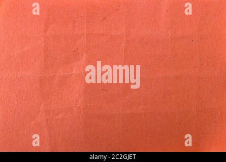Red crumpled Wrinkled Paper Texture for background Stock Photo