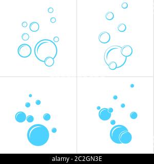 Bubble Icon Collection Design Vector Art Illustration Stock Vector