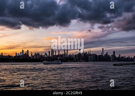 Domino Park in Williamsburg Brooklyn, Old sugar factory Stock Photo