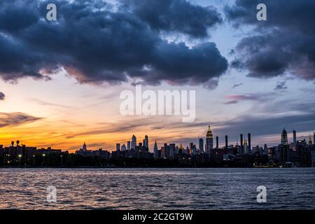 Domino Park in Williamsburg Brooklyn, Old sugar factory Stock Photo